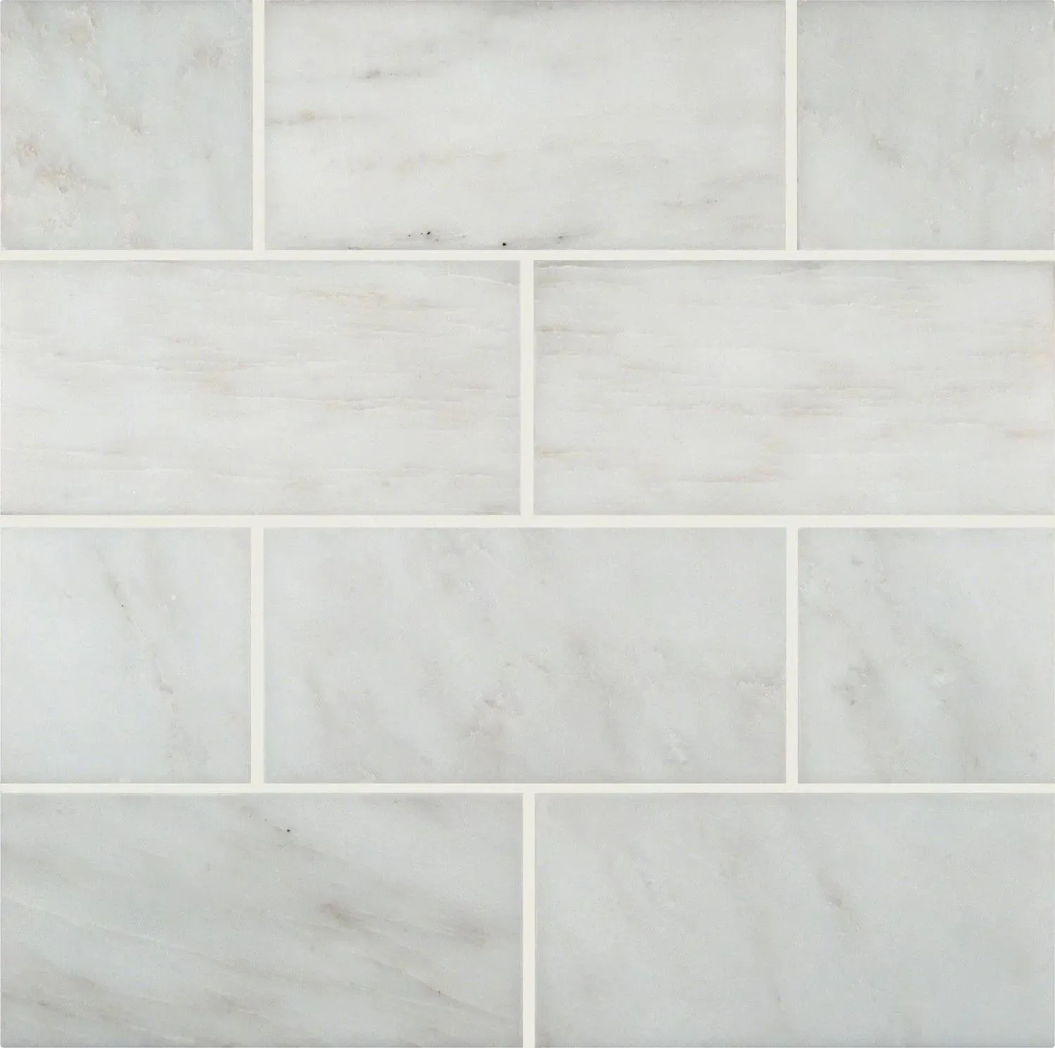 Arabescato Carrara White-Cool Honed 3" x 6" (TARACAR36H) Marble Look Floor Tiles