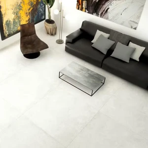 Image 2 of Parker White Matte 12" x 24" (564751020R) Concrete Look Floor Tiles sold at Floors & Baths Pro's