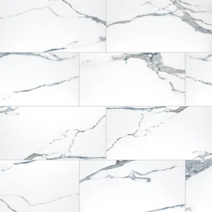 Image 3 of Savoy Azula White-Cool Polished 12" x 24" (NSAVAZU1224P) Marble Look Floor Tiles sold at Floors & Baths Pro's