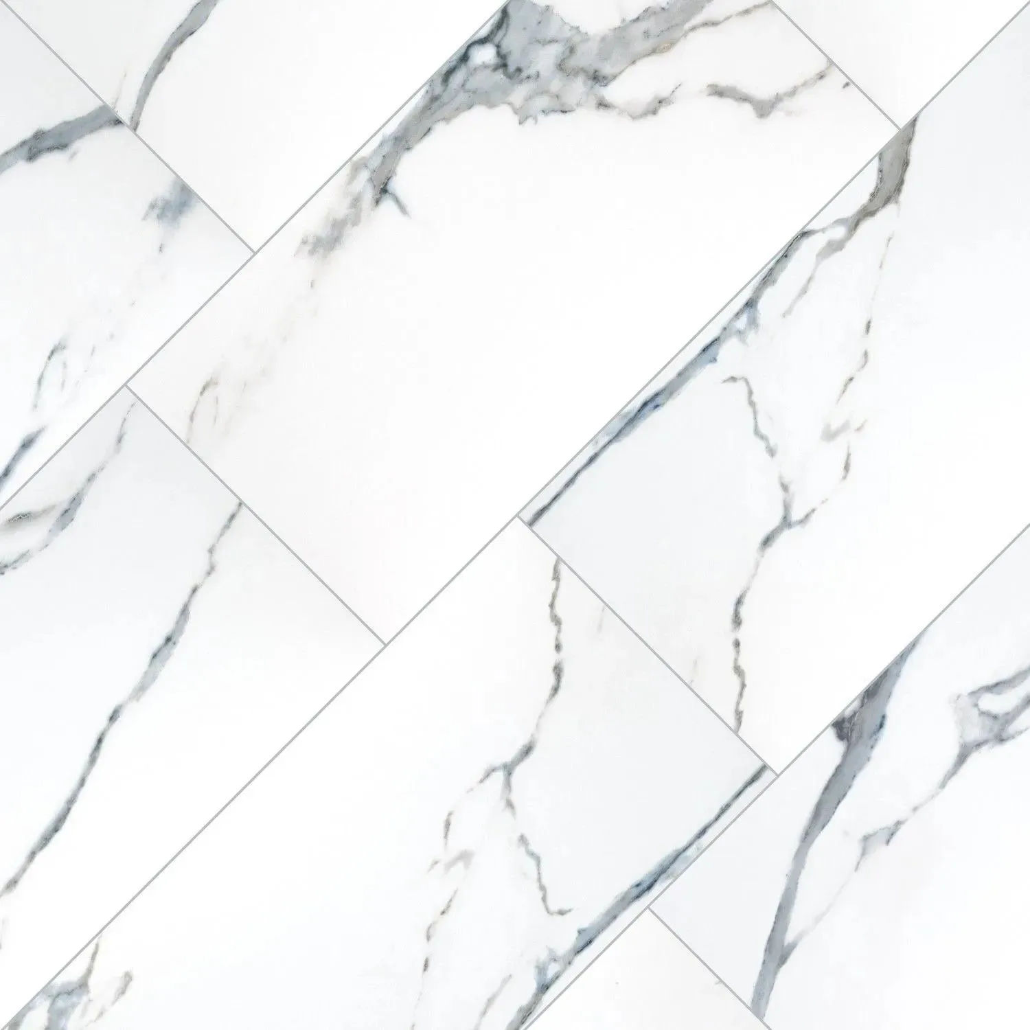 Savoy Azula White-Cool Polished 12" x 24" (NSAVAZU1224P) Marble Look Floor Tiles