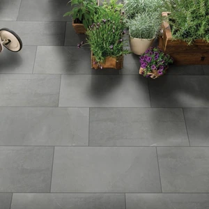Image 2 of Sande Gray-Dark Matte 24" x 24" (NSANGRE2424) Marble Look Floor Tiles sold at Floors & Baths Pro's
