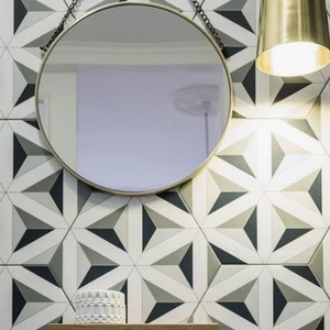 Image 2 of Italbec Hexagon Floor Tiles Malmoe 11" x 13" (MALHEX1113N) Geometric Look Floor Tiles sold at Floors & Baths Pro's
