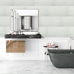 Image 2 of Durban White-Cool Matte 12" x 24" (NDURWHI1224) Marble Look Floor Tiles sold at Floors & Baths Pro's
