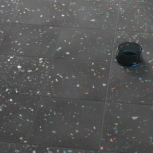 Image 2 of Drops Graphite 7" x 7" (DROGRA0707N) Contemporary Look Floor Tiles sold at Floors & Baths Pro's