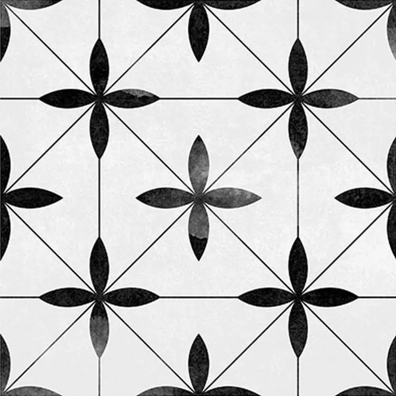 Picasso Flores Blanco Matte 8" x 8" (MVG790) Patterned Look Floor Tiles