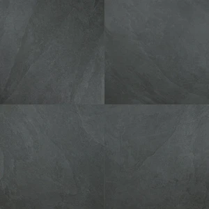 Image 4 of Midnight Montage Black Matte 24" x 24" (NMIDMON2424) Stone Look Floor Tiles sold at Floors & Baths Pro's