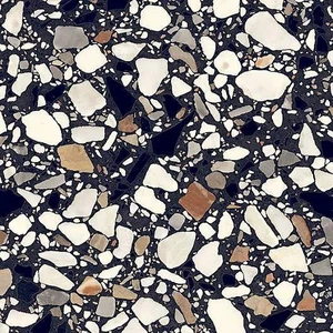 Image 2 of Frammenti Nero Macro Natural 8" x 8" (FR08MA) Contemporary Look Floor Tiles sold at Floors & Baths Pro's