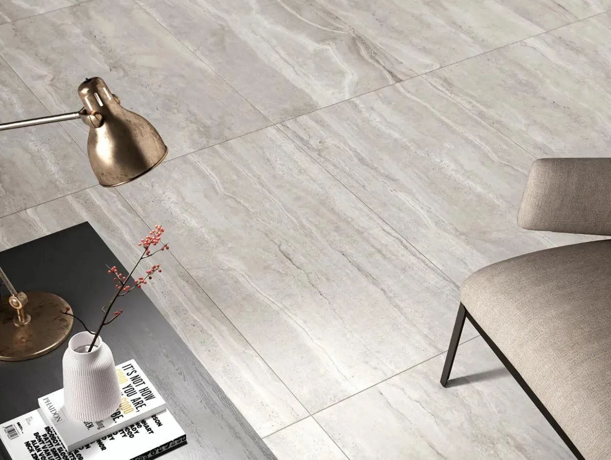 Reverso Silver Natural 24" x 48" (RV626R) Marble Look Floor Tiles