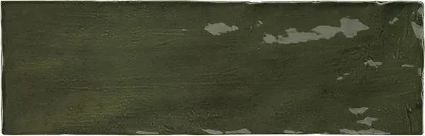 La Riviera Botanical Green Glossy 2-1/2" x 8" (LAR25847) Uniform Color Wall Tile
