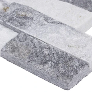 Image 3 of Alaska Gray-Light Splitface 6" x 24" (LPNLMALAGRY624) Stone Wall Tile sold at Floors & Baths Pro's