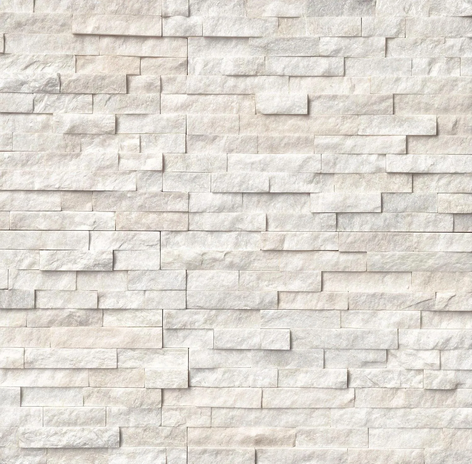 Arctic White-Cool Splitface 6" x 24" (LPNLQARCWHI624) Stone Wall Tile