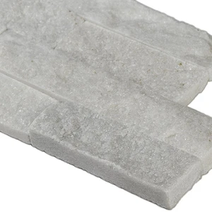 Image 3 of Arctic White-Cool Splitface 6" x 24" (LPNLQARCWHI624) Stone Wall Tile sold at Floors & Baths Pro's