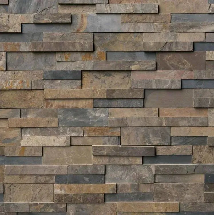 RockMount Rustic Gold Splitface 6" x 24" (LPNLSRUSGLD624) Brick Wall Tile