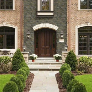 Image 2 of RockMount Rustic Gold Splitface 6" x 24" (LPNLSRUSGLD624) Brick Wall Tile sold at Floors & Baths Pro's