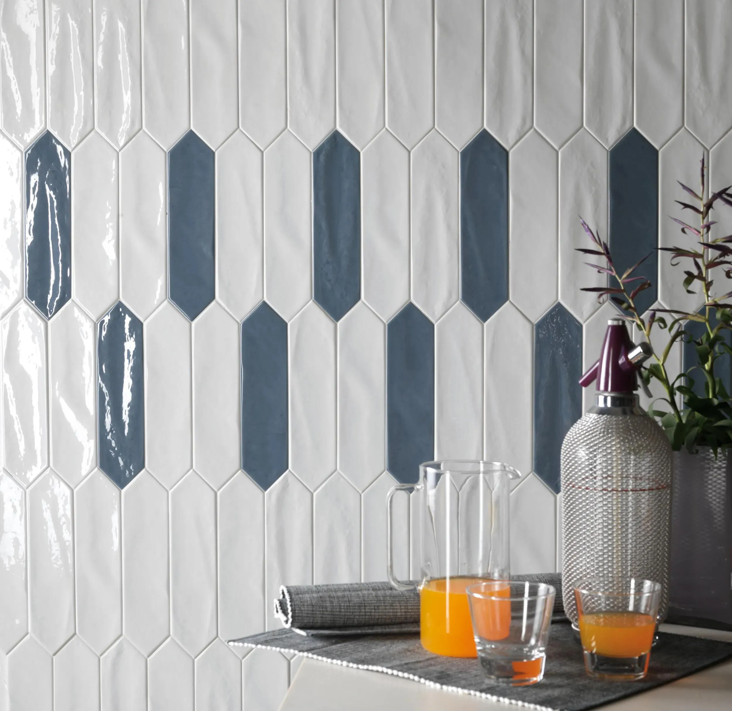 Crayons Storm Glossy 3" x 12" (CRASTO0312P) Traditional Wall Tile