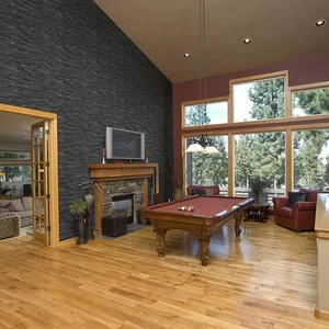 Image 2 of Coal Canyon Black Splitface 6" x 24" (LPNLQCOACAN624) Stone Wall Tile sold at Floors & Baths Pro's