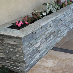 Image 3 of RockMount Sierra Blue Splitface 6" x 24" (LPNLQSIEBLU624) Brick Wall Tile sold at Floors & Baths Pro's