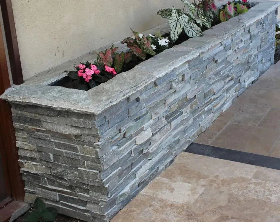 RockMount Sierra Blue Splitface 6" x 24" (LPNLQSIEBLU624) Brick Wall Tile