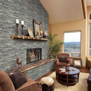 Image 4 of RockMount Sierra Blue Splitface 6" x 24" (LPNLQSIEBLU624) Brick Wall Tile sold at Floors & Baths Pro's