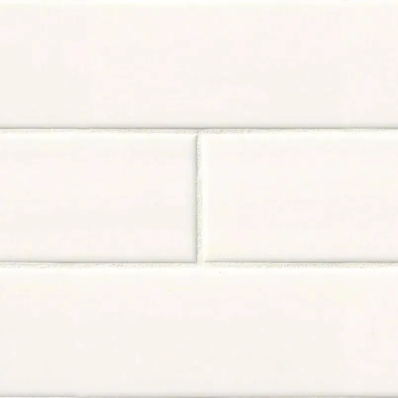 White-Cool Glossy 4" x 12" (NWHIGLO4X12-N) Uniform Color Wall Tile