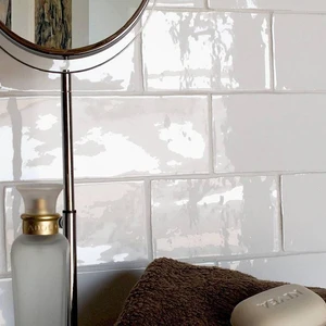 Image 4 of Masia White Glossy 3" x 6" (MA20083) Uniform Color Wall Tile sold at Floors & Baths Pro's