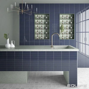 Image 3 of Costa Nova Tansy Green Mat 2" x 8" (CON28456) 3D, Plain Wall Tile sold at Floors & Baths Pro's