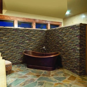 Image 2 of RockMount California Gold Splitface 6" x 24" (LPNLSCALGLD624) Brick Wall Tile sold at Floors & Baths Pro's