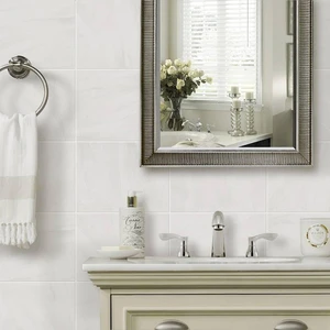 Image 3 of Serenity White Matte 10" x 16" (K944007) Stone Wall Tile sold at Floors & Baths Pro's