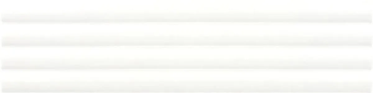 Costa Nova Onda White Mat 2" x 8" (CON28522) 3D, Plain Wall Tile