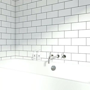 Image 2 of Rak White Matte 2-5/16" x 9-13/32" (RAKWHI0209M) Uniform Color Wall Tile sold at Floors & Baths Pro's