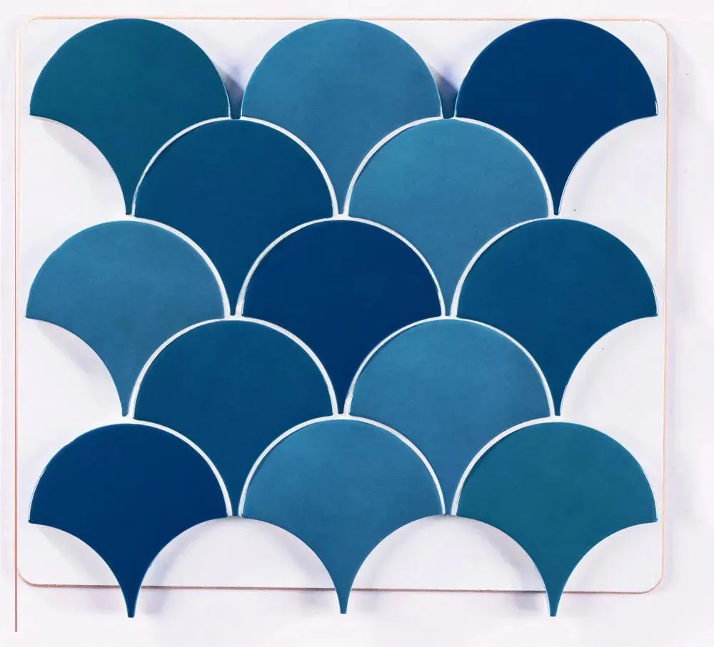 Squama Turchese Glossy 3" x 5" (SQUTUR0305P) Traditional Wall Tile