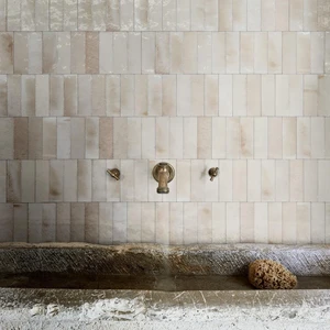 Image 2 of Gleeze Beige Glossy 1-15/16" x 5-7/8" (R8HN00) Uniform Color Wall Tile sold at Floors & Baths Pro's