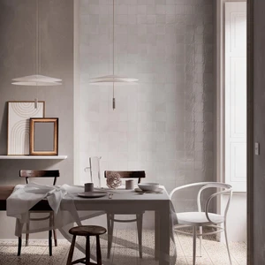 Image 2 of Gleeze Bianco Glossy 3-15/16" x 3-15/16" (R8GK68) Uniform Color Wall Tile sold at Floors & Baths Pro's