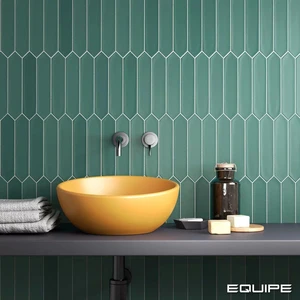 Image 3 of Lanse Viridian Matte 2" x 10" (LAN27485) Metal Wall Tile sold at Floors & Baths Pro's