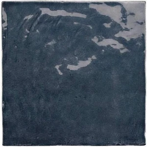 Image 2 of La Riviera Blue Reef Glossy 5" x 5" (LAR25861) Uniform Color Wall Tile sold at Floors & Baths Pro's