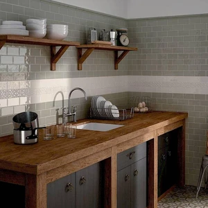 Image 3 of Masia Olive Glossy 3" x 6" (MA21241) Uniform Color Wall Tile sold at Floors & Baths Pro's