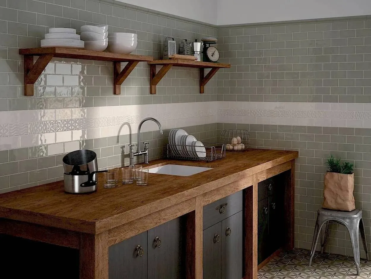 Masia Olive Glossy 3" x 6" (MA21241) Uniform Color Wall Tile