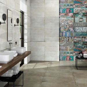 Image 2 of Recover Ornato 10" x 30" (RECORN1030N) Graffiti Wall Tile sold at Floors & Baths Pro's