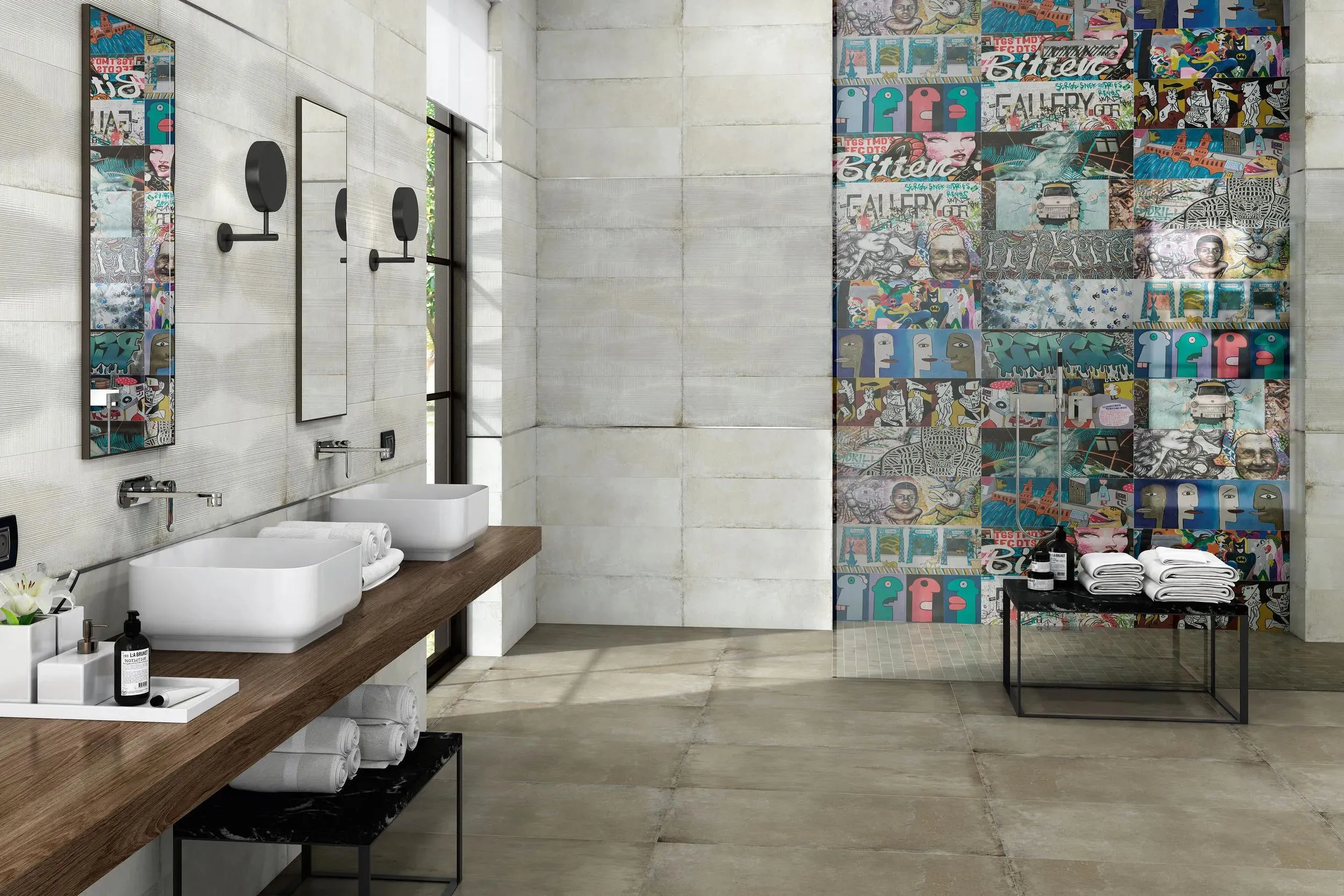 Recover Ornato 10" x 30" (RECORN1030N) Graffiti Wall Tile