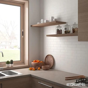Image 3 of Costa Nova White Mat 2" x 8" (CON28454) 3D, Plain Wall Tile sold at Floors & Baths Pro's