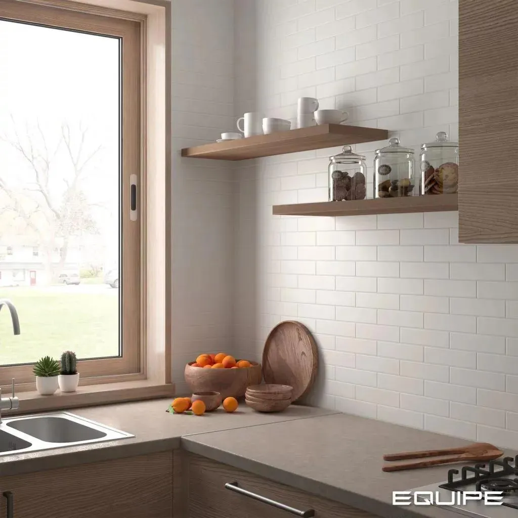 Costa Nova White Mat 2" x 8" (CON28454) 3D, Plain Wall Tile