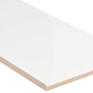 Image 3 of Whisper White-Cool Glossy 4" x 16" (NWHIGLO4X16-N) Uniform Color Wall Tile sold at Floors & Baths Pro's