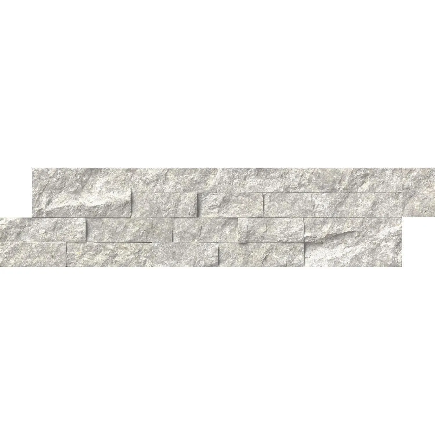 Silver Canyon Gray-Light Splitface 6" x 24" (LPNLMSILCAN624) Stone Wall Tile