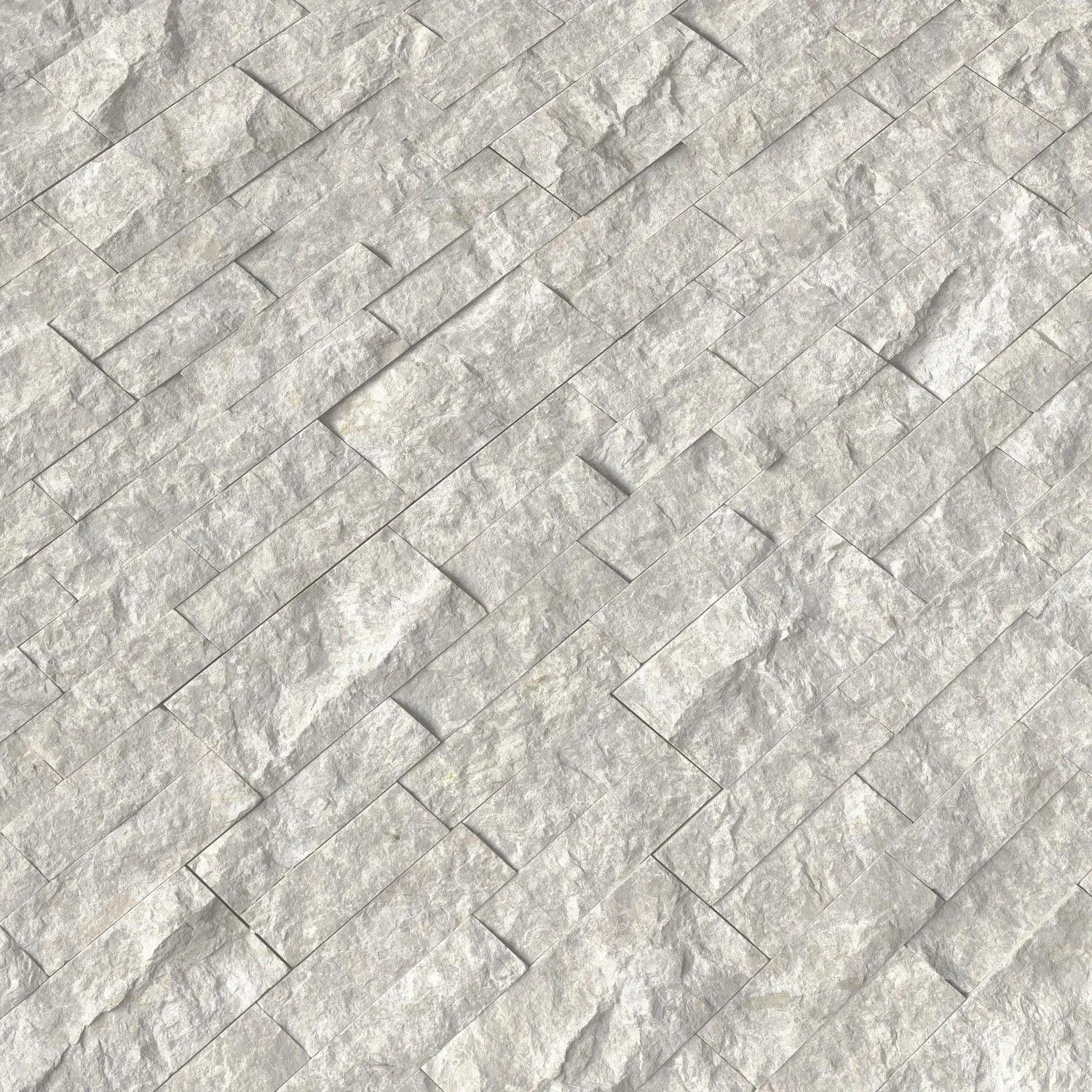 Silver Canyon Gray-Light Splitface 6" x 24" (LPNLMSILCAN624) Stone Wall Tile