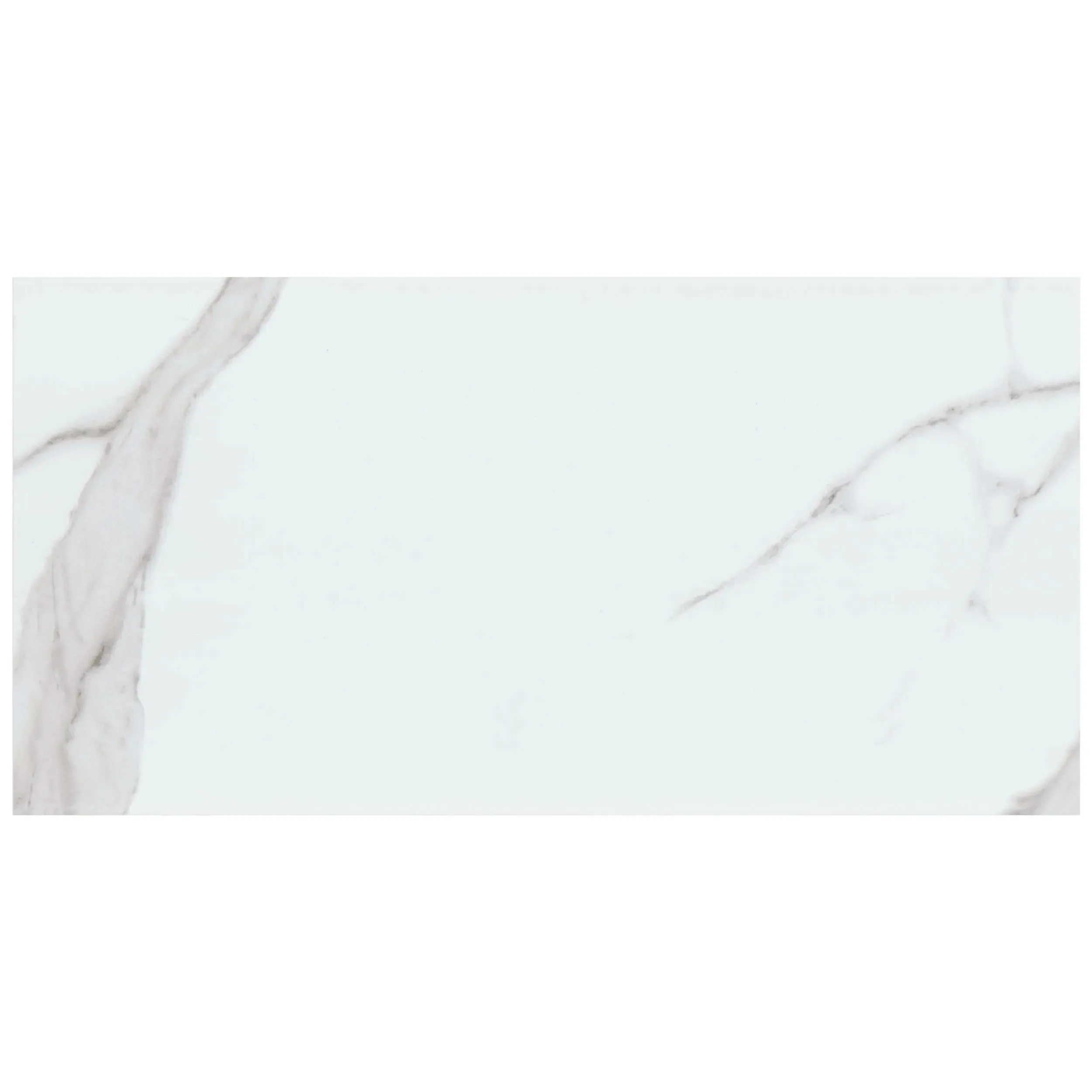 Dymo Statuary White-Cool Glossy 12" x 24" (NDYMSTAWHI1224G-N) Marble Wall Tile