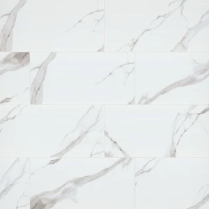 Image 2 of Dymo Statuary White-Cool Glossy 12" x 24" (NDYMSTAWHI1224G-N) Marble Wall Tile sold at Floors & Baths Pro's
