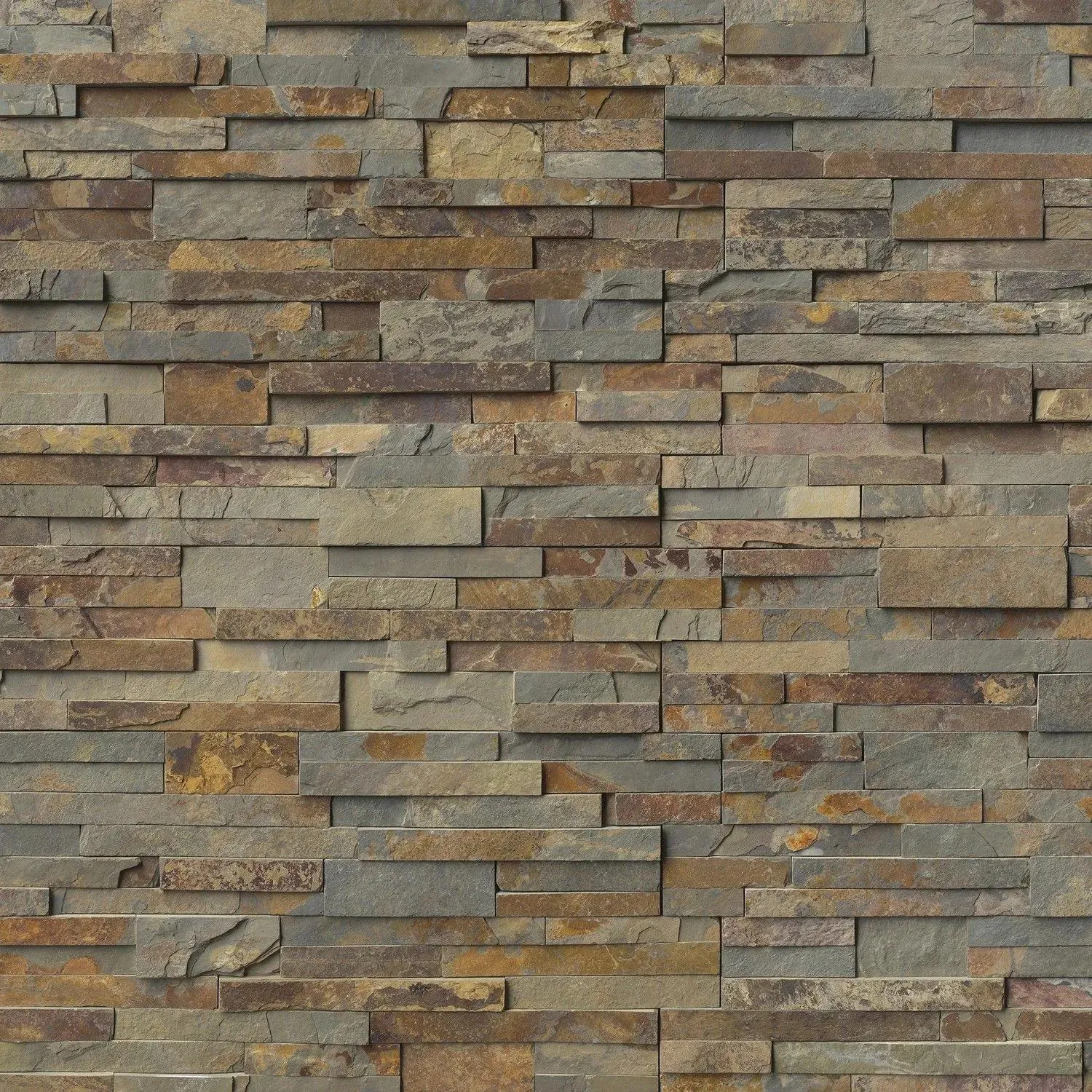 Gold Rush Brown Splitface 6" x 24" (LPNLSGLDRUS624) Stone Wall Tile