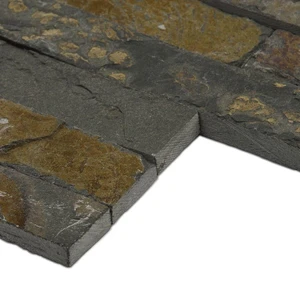 Image 3 of Gold Rush Brown Splitface 6" x 24" (LPNLSGLDRUS624) Stone Wall Tile sold at Floors & Baths Pro's