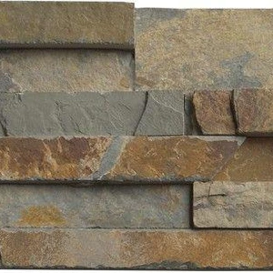 Image 4 of Gold Rush Brown Splitface 6" x 24" (LPNLSGLDRUS624) Stone Wall Tile sold at Floors & Baths Pro's