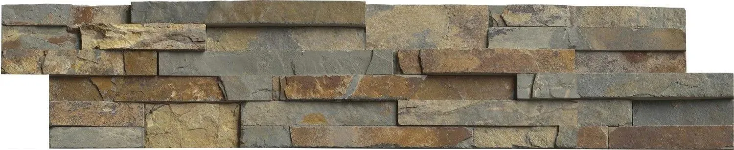 Gold Rush Brown Splitface 6" x 24" (LPNLSGLDRUS624) Stone Wall Tile